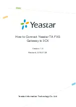 Предварительный просмотр 1 страницы Yeastar Technology TA Series How To Connect