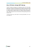 Предварительный просмотр 3 страницы Yeastar Technology TA Series Installation Manual