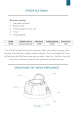 Preview for 4 page of Yedi Houseware Air Fryer Lid GV026 Instruction Manual