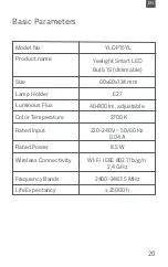 Preview for 22 page of Yeelight Smart Led Bulb 1S User Manual