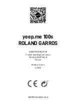 Предварительный просмотр 170 страницы yeep.me 100s ROLAND GARROS Manual