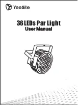 YeeSite 36LEDs User Manual preview