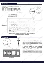 Предварительный просмотр 2 страницы Yekbee iPad Folio Keyboard Case User Manual