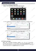 Предварительный просмотр 4 страницы Yekbee iPad Folio Keyboard Case User Manual