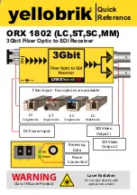 Yellobrik ORX 1802-2 LC Quick Reference preview