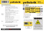 Yellobrik OTT 1812 Quick Reference preview