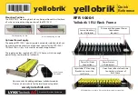 Preview for 1 page of Yellobrik RFR 1000-1 Quick Reference