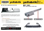 Предварительный просмотр 1 страницы Yellobrik RXT 1001 Quick Reference