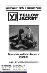 Preview for 1 page of yellow jacket 93714 Operation And Maintenance Manual