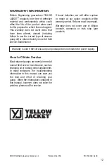 Preview for 12 page of yellow jacket 93714 Operation And Maintenance Manual