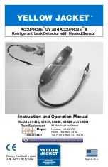 yellow jacket AccuProbe UV Instruction And Operation Manual preview