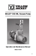 yellow jacket BULLET DCX NH3 Operation And Maintenance Manual preview