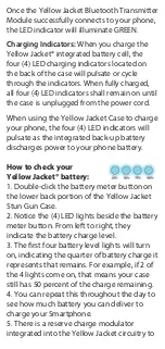 Предварительный просмотр 8 страницы yellow jacket Stun Gun Product Manual