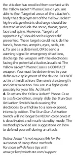 Предварительный просмотр 13 страницы yellow jacket Stun Gun Product Manual