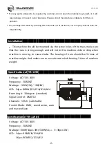 Предварительный просмотр 4 страницы YELLOWRIVER YR-1190 User Manual