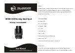 Preview for 2 page of YELLOWRIVER YR-COB200Z User Manual