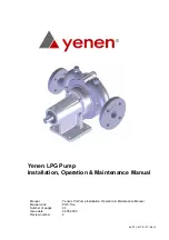 Preview for 1 page of Yenen LPG Installation, Operation & Maintenance Manual