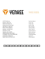 Предварительный просмотр 2 страницы Yenkee HORNET YMS 3009 User Manual