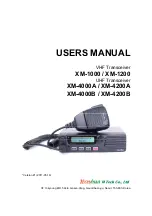 YEONHWA M TECH XRadio XM-1000 Abridged User Manual предпросмотр