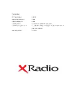 Preview for 30 page of YEONHWA M TECH XRadio XM-1000 Abridged User Manual