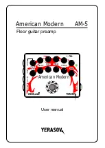 Предварительный просмотр 1 страницы Yerasov American Modern AM-5 User Manual