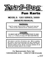 Preview for 1 page of Yerf-Dog 1203 Series Owner'S Manual