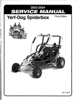 Yerf-Dog Spiderbox 2003 Service Manual предпросмотр