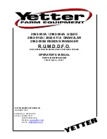 Предварительный просмотр 1 страницы Yetter 2962-003A Operator'S Manual