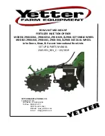 Предварительный просмотр 1 страницы Yetter 2968-020A Set-Up / Parts Manual