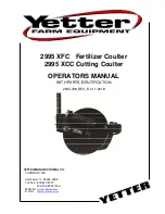 Yetter 2995 XCC Operator'S Manual preview