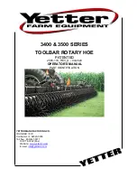 Yetter 3400 Series Operator'S Manual preview