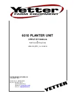 Yetter 6010 Planter Unit Operator'S Manual предпросмотр