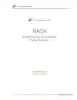 YG Acoustics RACK Series Owner'S Manual предпросмотр