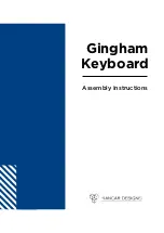 Preview for 1 page of Yiancar Designs Gingham Keyboard Assembly Instructions Manual