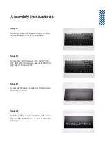 Preview for 8 page of Yiancar Designs Gingham Keyboard Assembly Instructions Manual