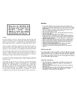 Preview for 2 page of Yield Technology Super Guard PT-2 Operation Manual