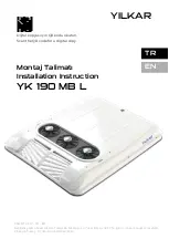 YILKAR Montaj Talimati YK 190 MB L Installation Instruction preview