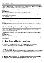 Preview for 15 page of YILKAR YH Basic Operating Instructions Manual