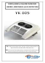 YILKAR YK 80S Assembly, Installation, Care, Maintenance, And Use Instructions preview