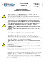 Preview for 22 page of YILKAR YK 80S Assembly, Installation, Care, Maintenance, And Use Instructions