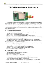 Preview for 1 page of YiShi YS-1020UB Manual