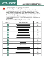 Предварительный просмотр 3 страницы YitaHome LHHY-V 2 Assembly Instructions Manual