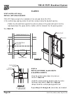 Preview for 34 page of Ykk ap YES 45 FS Installation Manual