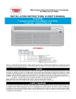 Preview for 1 page of YMGI PTAC Series Installation Instructions & User Manual