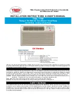 Preview for 1 page of YMGI TTWA Series Installation Instructions & User Manual