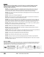 Preview for 12 page of YMGI TTWA Series Installation Instructions & User Manual