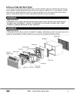 Preview for 18 page of YMGI TTWA Series Installation Instructions & User Manual