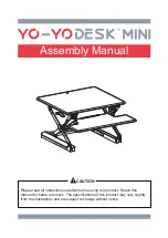 Preview for 1 page of Yo-Yodesk MINI Assembly Manual