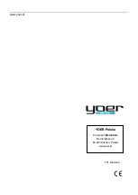 Предварительный просмотр 10 страницы Yoer T01 Diamond Operating Instructions Manual