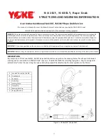 Yoke N-610LY Instructions And Warning Information предпросмотр